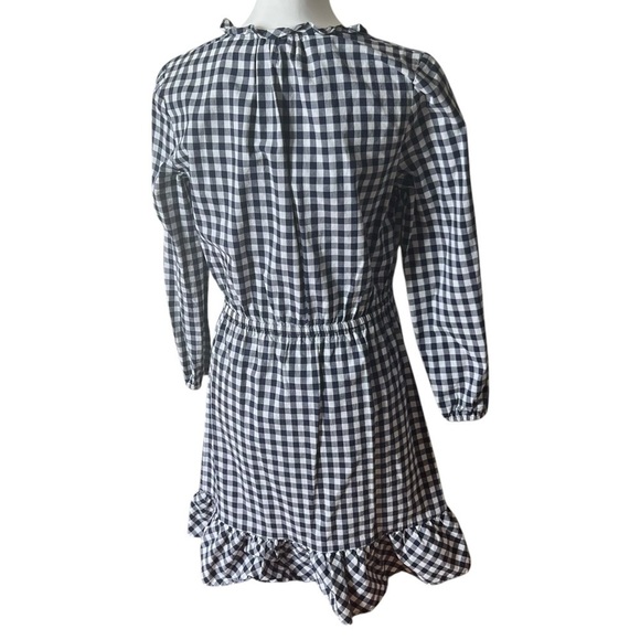 Draper James Lucinda Popover Dress in Navy Gingham Size Small - Picture 5 of 7